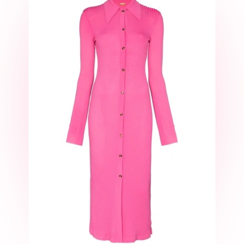 Dodo Bar Or Pink Ella Ribbed Dress - XS - Picture 6 of 9
